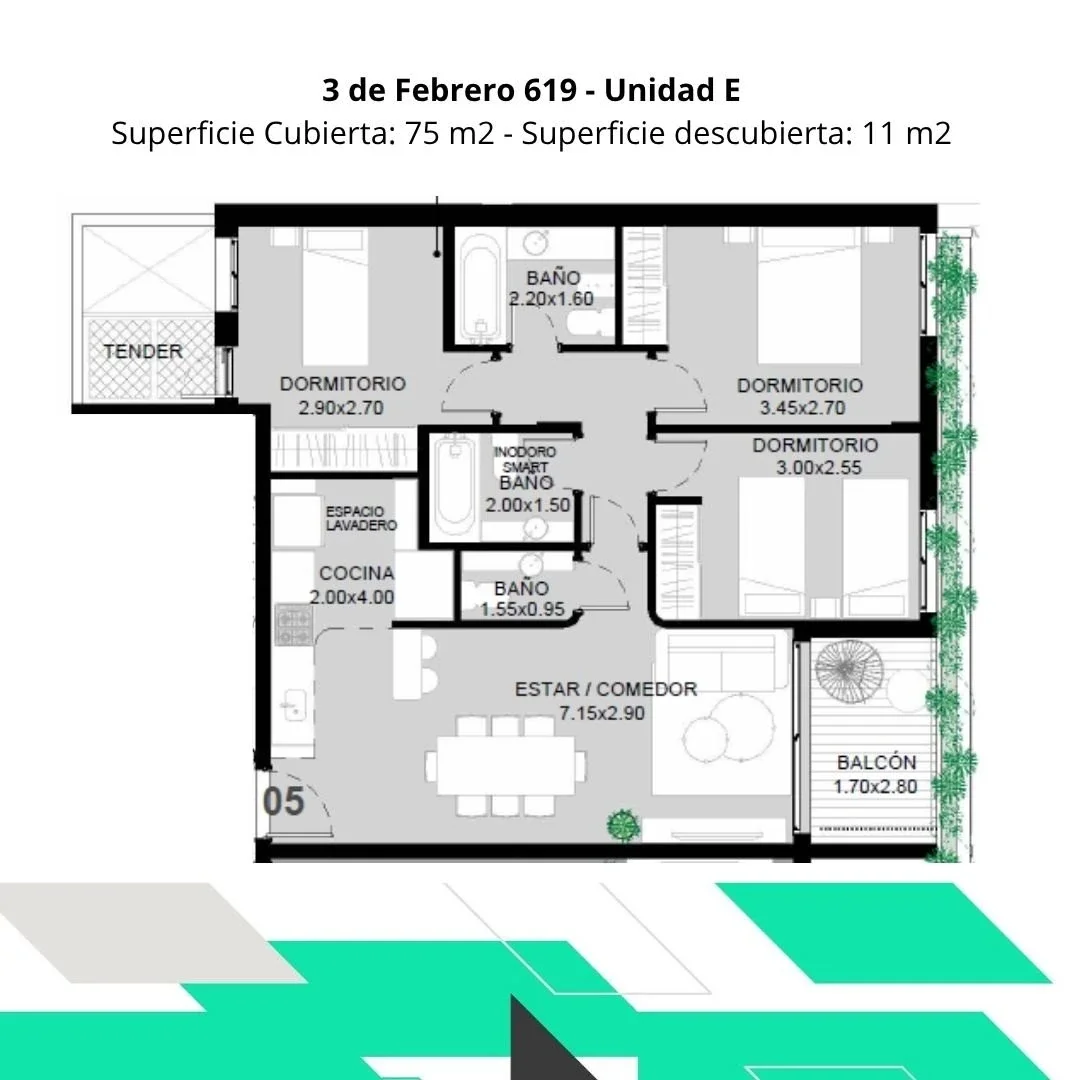 Departamentos de 3 dormitorios en venta full amenities en barrio Martin - Imagen 2