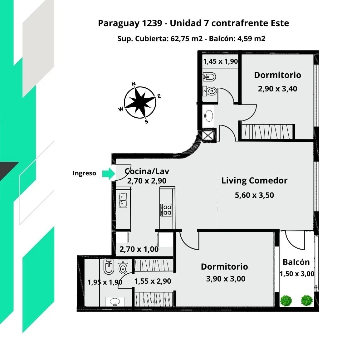 Departamento 2 dorm y amenities en venta en Centro - Imagen 1