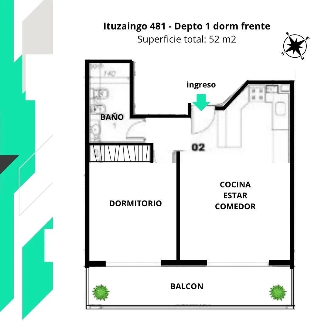 Departamento 1 dormitorio estrenar en venta en República de la Sexta - Imagen 2