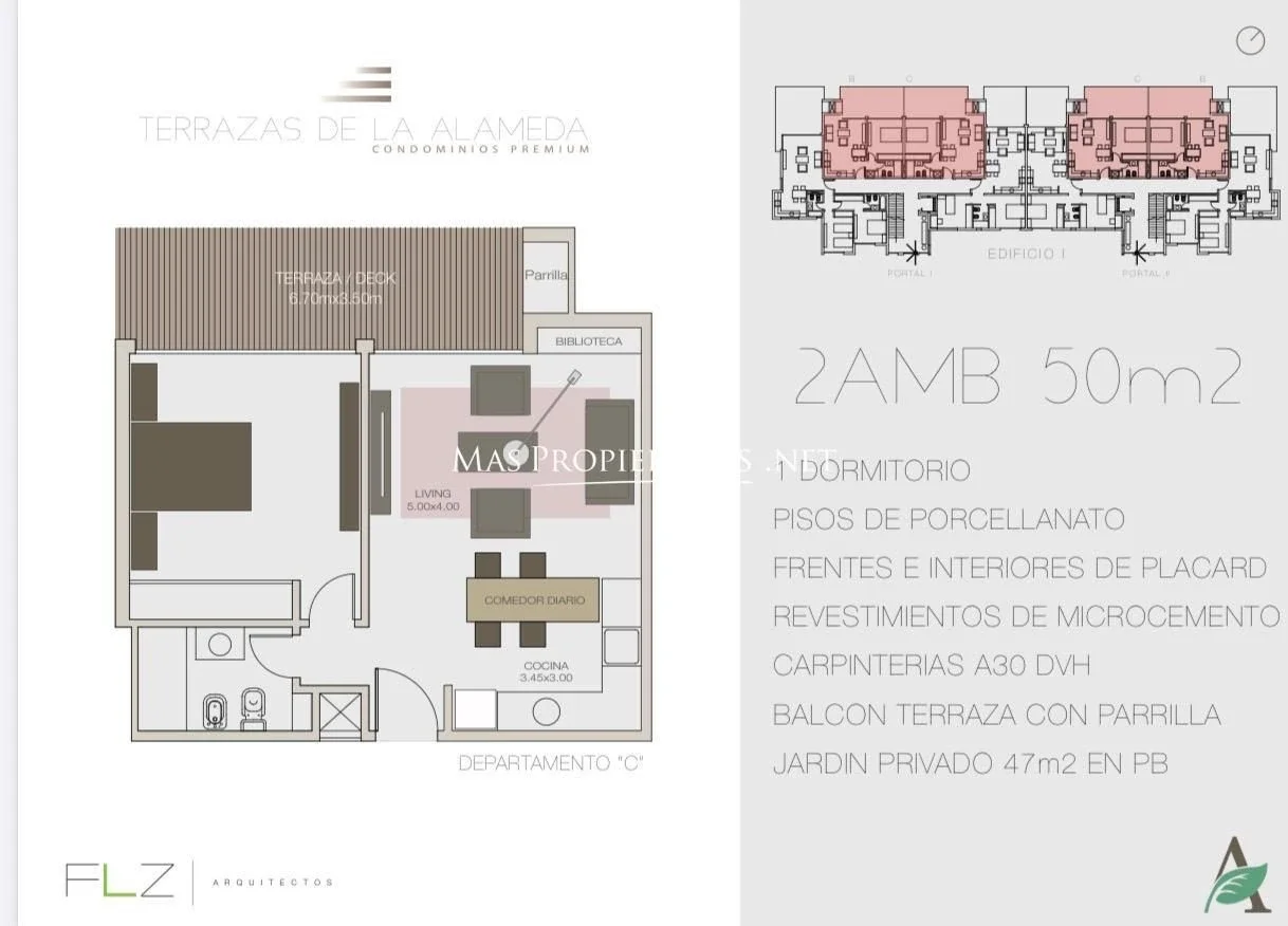 Departamento en venta c/ cochera en La alameda - Imagen 2