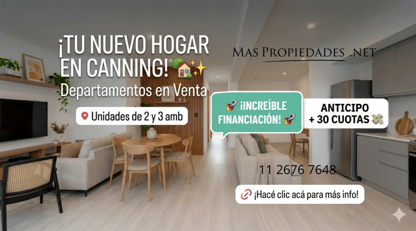 Departamento en venta 3 amb en Canning Anticipo y cuotas - Imagen 1