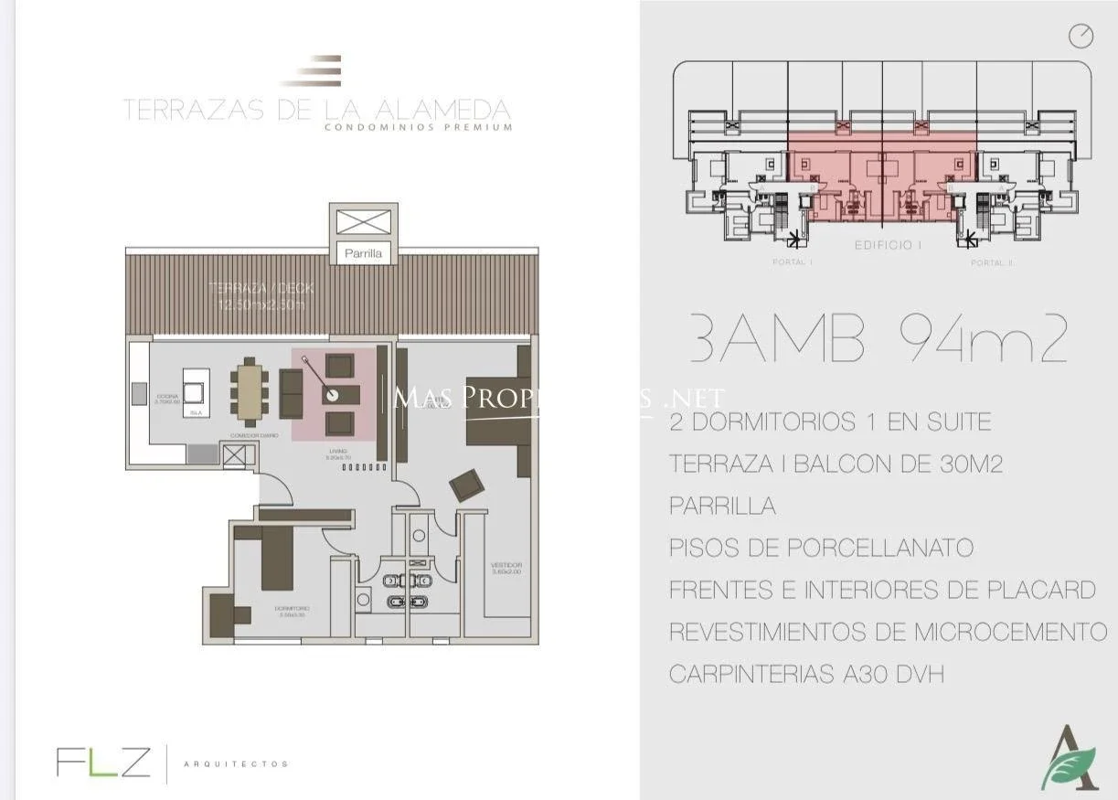 Venta Departamento c/ cochera en La alameda 2 Dormitorios Canning - Imagen 2