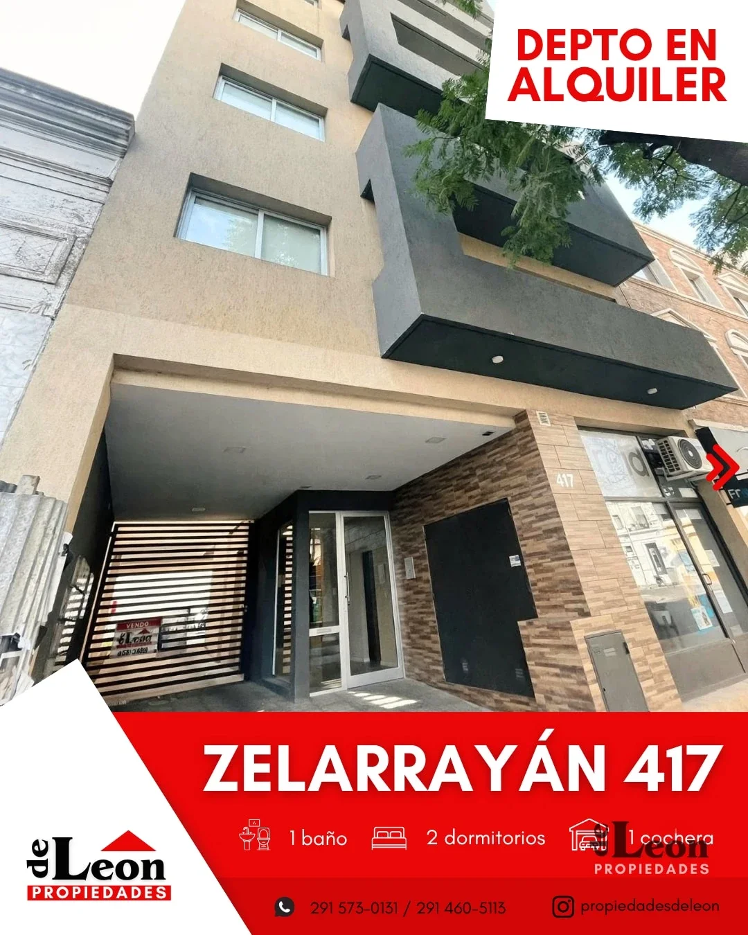 Departamento en alquiler c/ cochera en Centro - Imagen 1