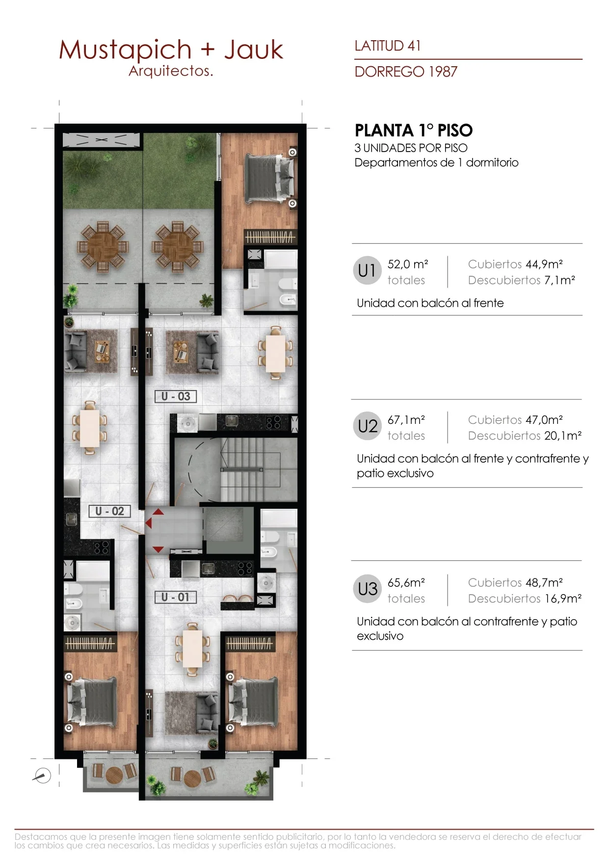 VENTA- Departamento 1 dorm. en construcción - Dorrego al 1900, Abasto, Rosario - Imagen 2