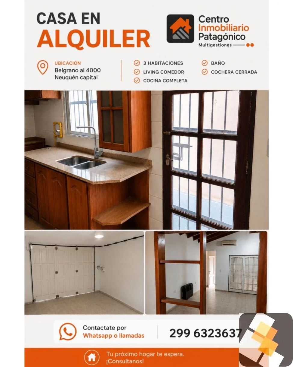 Casa en alquiler c/ cochera en Manuel Belgrano - Imagen 1