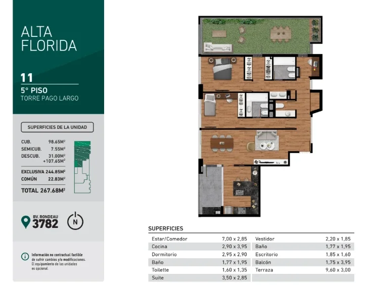 Departamento de 2 dormitorios en venta en La Florida - Imagen 2