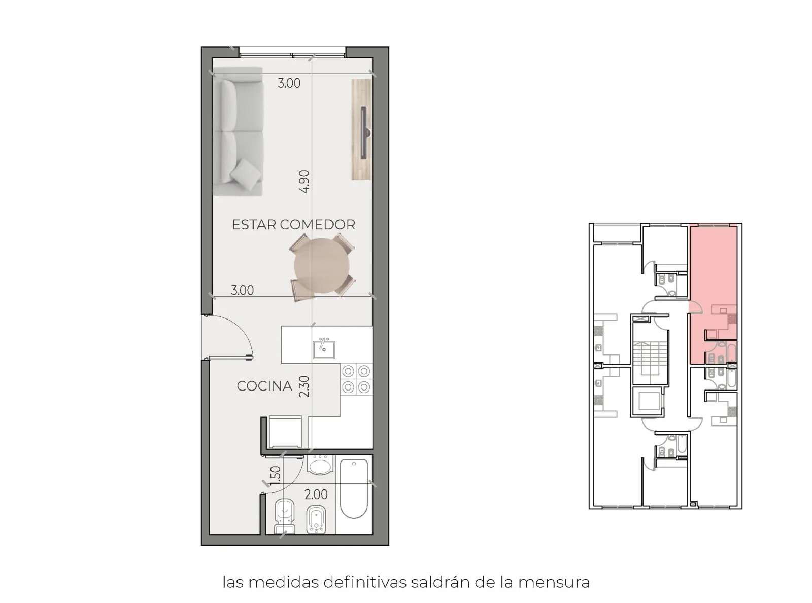 Departamento monoambiente en venta en Rosario - Imagen 3
