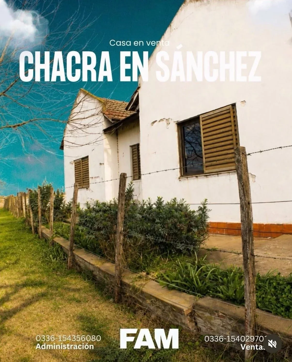 Chacra en venta de 31887m2 ubicado en Villa General Savio - Imagen 1