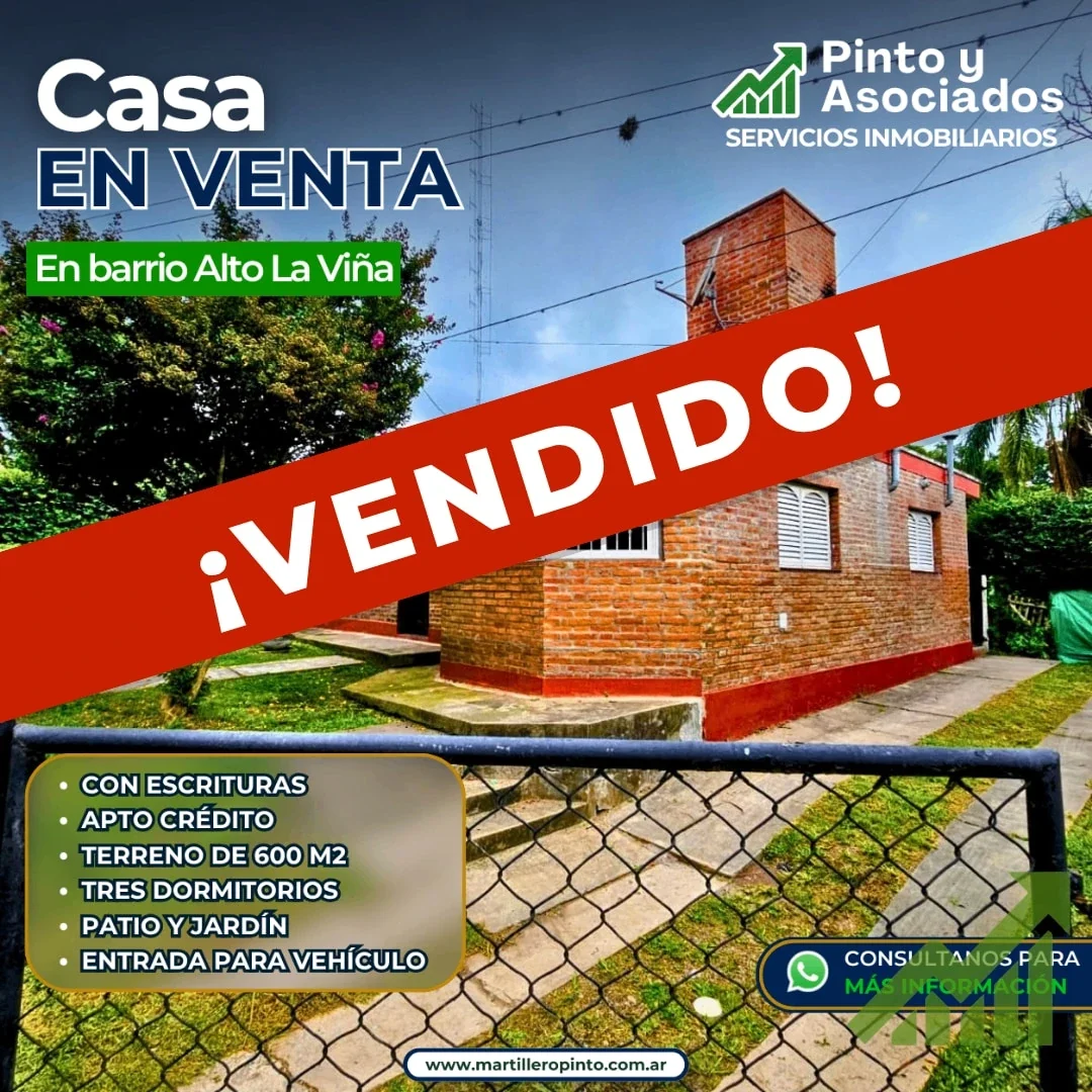 Casa en venta de 3 dormitorios en Alto la Viña - Imagen 1