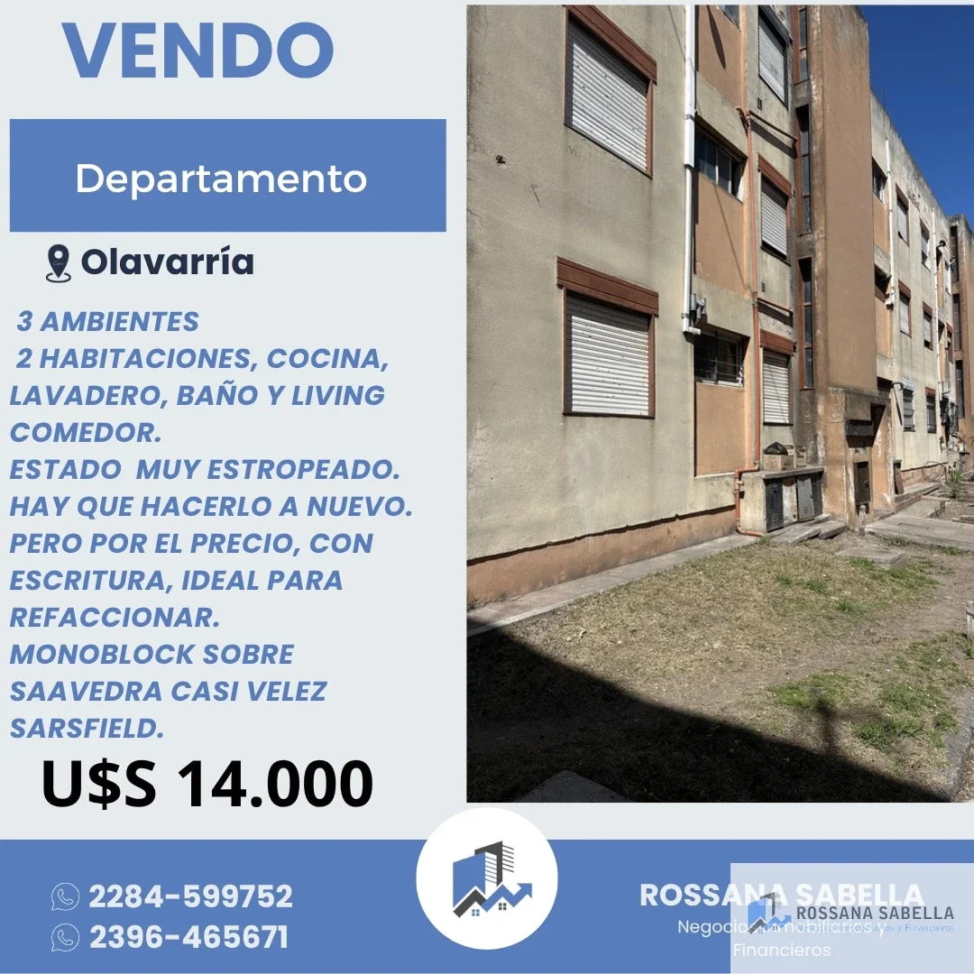 Departamento en venta en Olavarría - Imagen 1