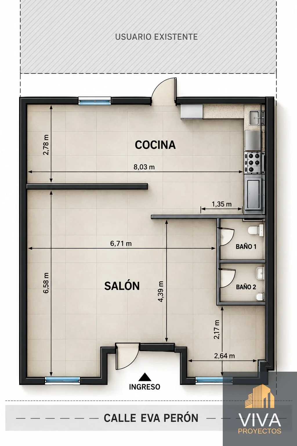 Local Comercial 90 m2 , a estrenar . - Imagen 1