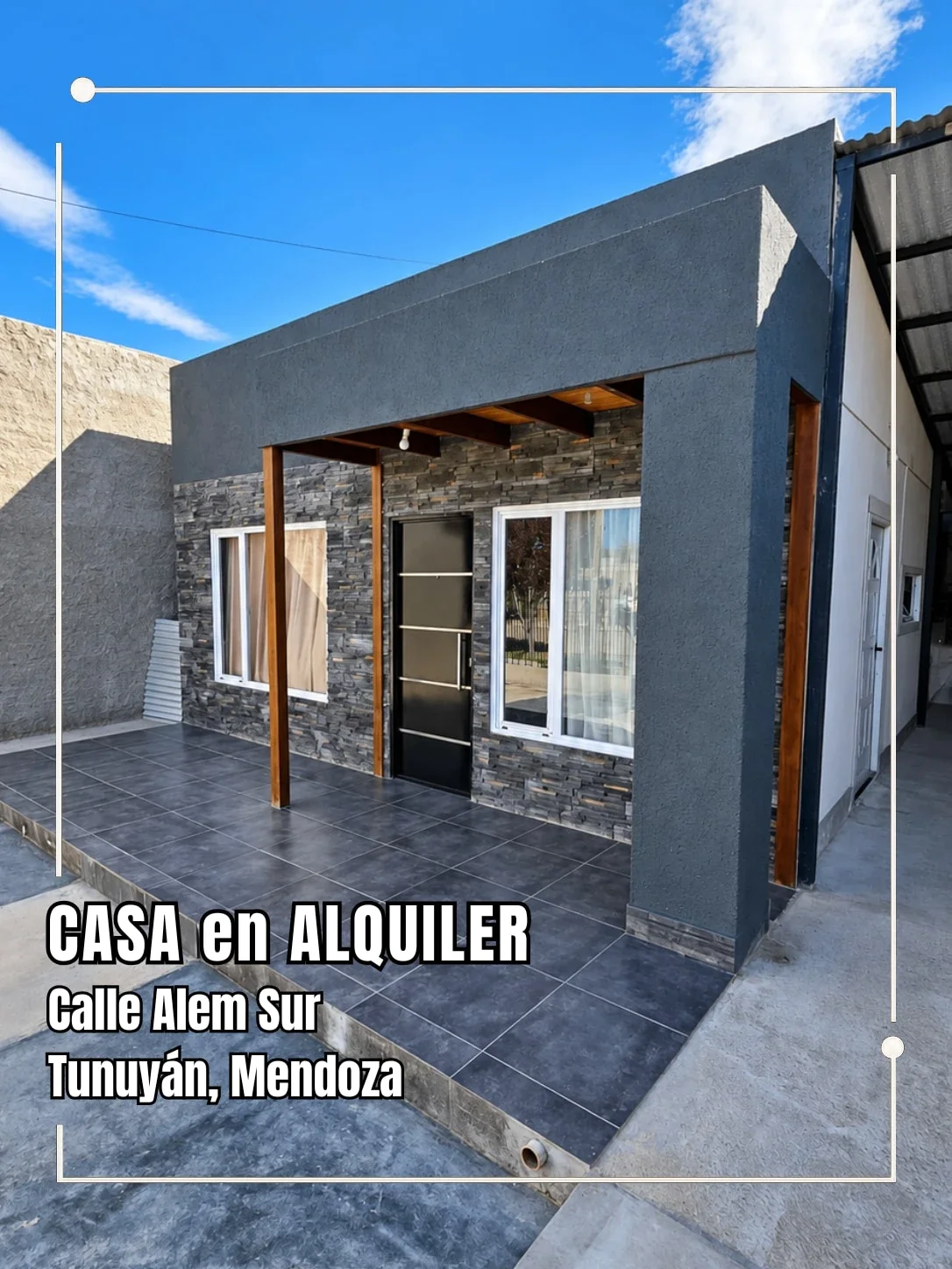 Casa en alquiler c/ cochera en Tunuyán - Imagen 1