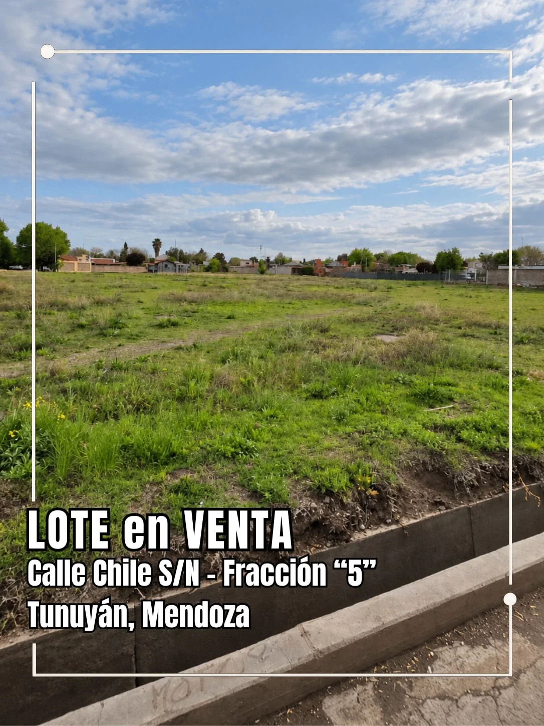 Terreno / Lote en venta de 551.61m2 ubicado en Tunuyán - Imagen 1