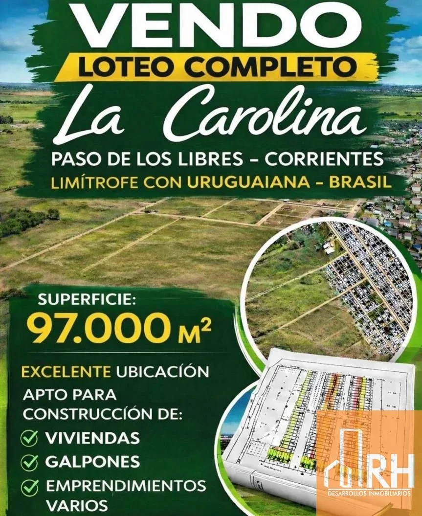 LOTEO LA CAROLINA | INVERSIÓN EN PASO DE LOS LIBRES | CRECIMIENTO Y PROYECCIÓN - Imagen 1