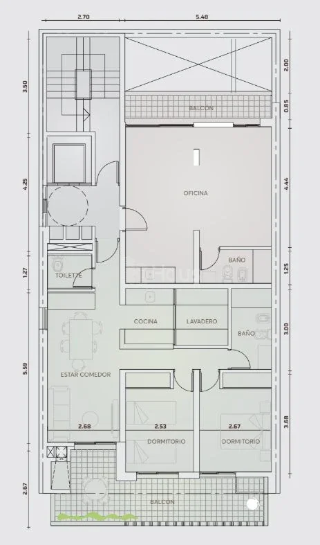 Departamento 2 Dormitorios en Venta - Dorrego 100 - Imagen 4