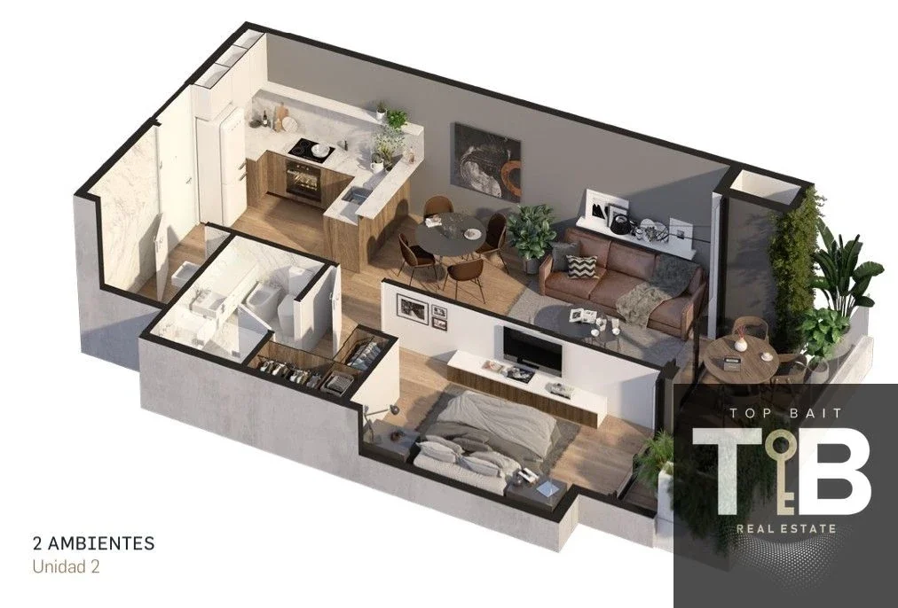 Dos ambientes - amenities - posesión 2027 - Colegiales - Imagen 2