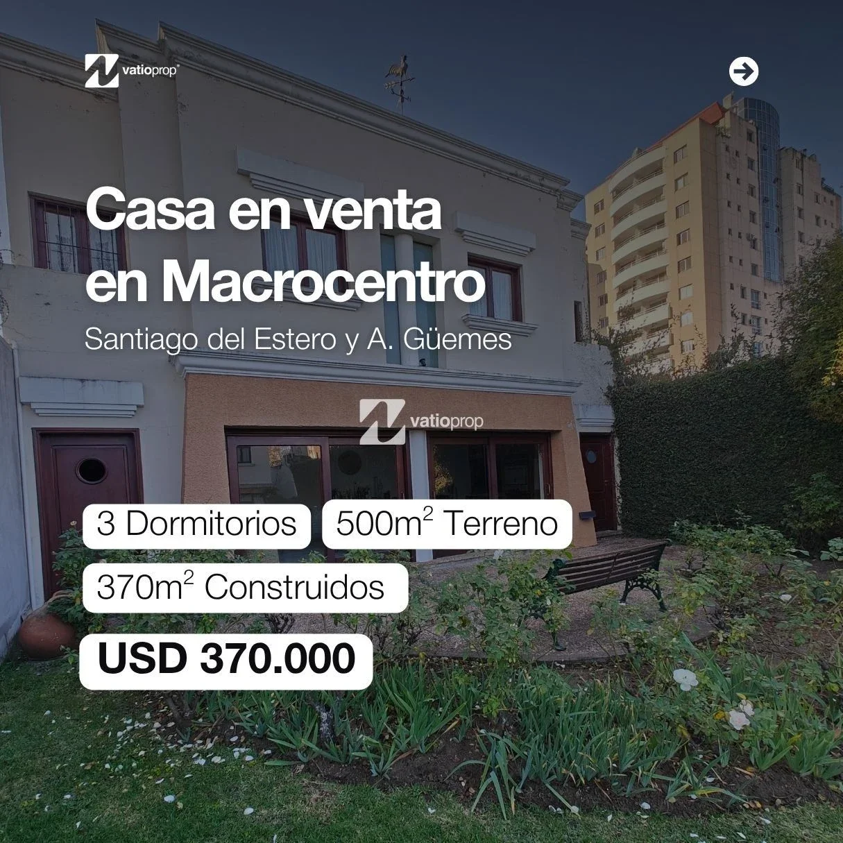 Casa en Santiago del Estero 1062 | 370 m² construidos y lote de 500 m² - Imagen 1