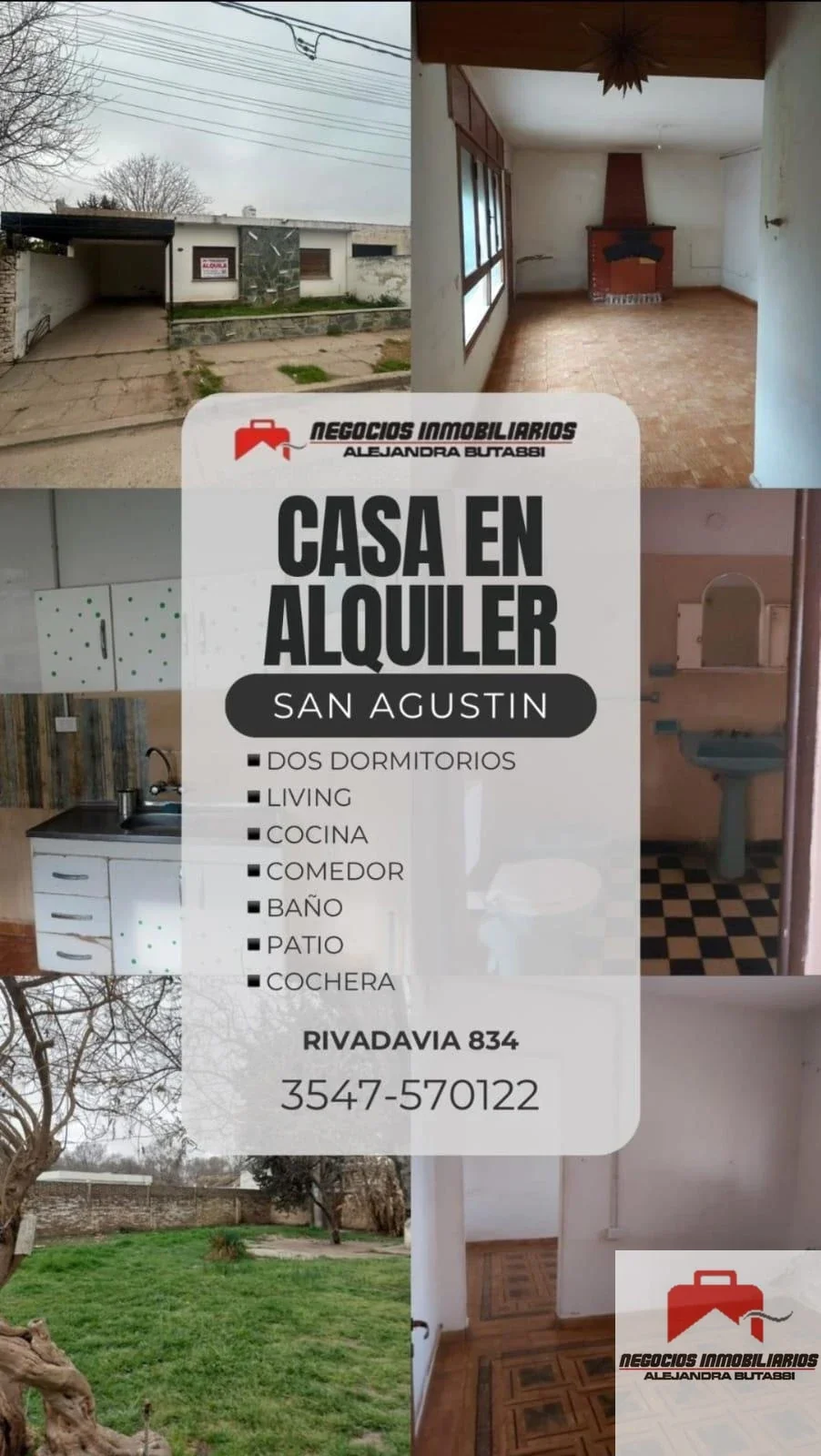 Casa en alquiler c/ cochera en San Agustín - Imagen 1
