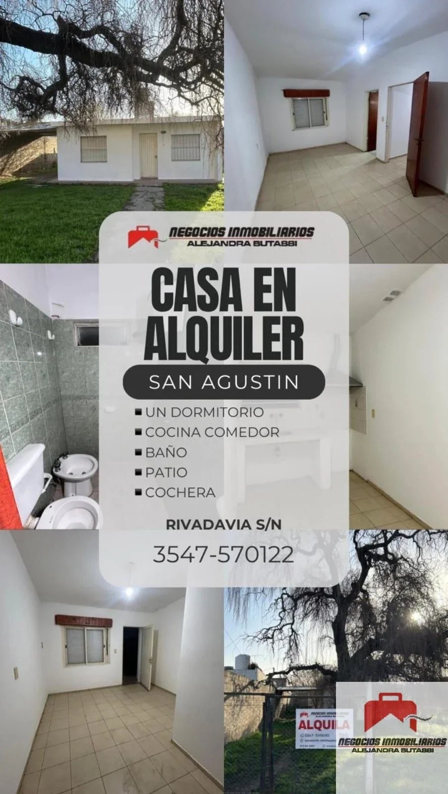 Casa en alquiler c/ cochera en San Agustín - Imagen 1