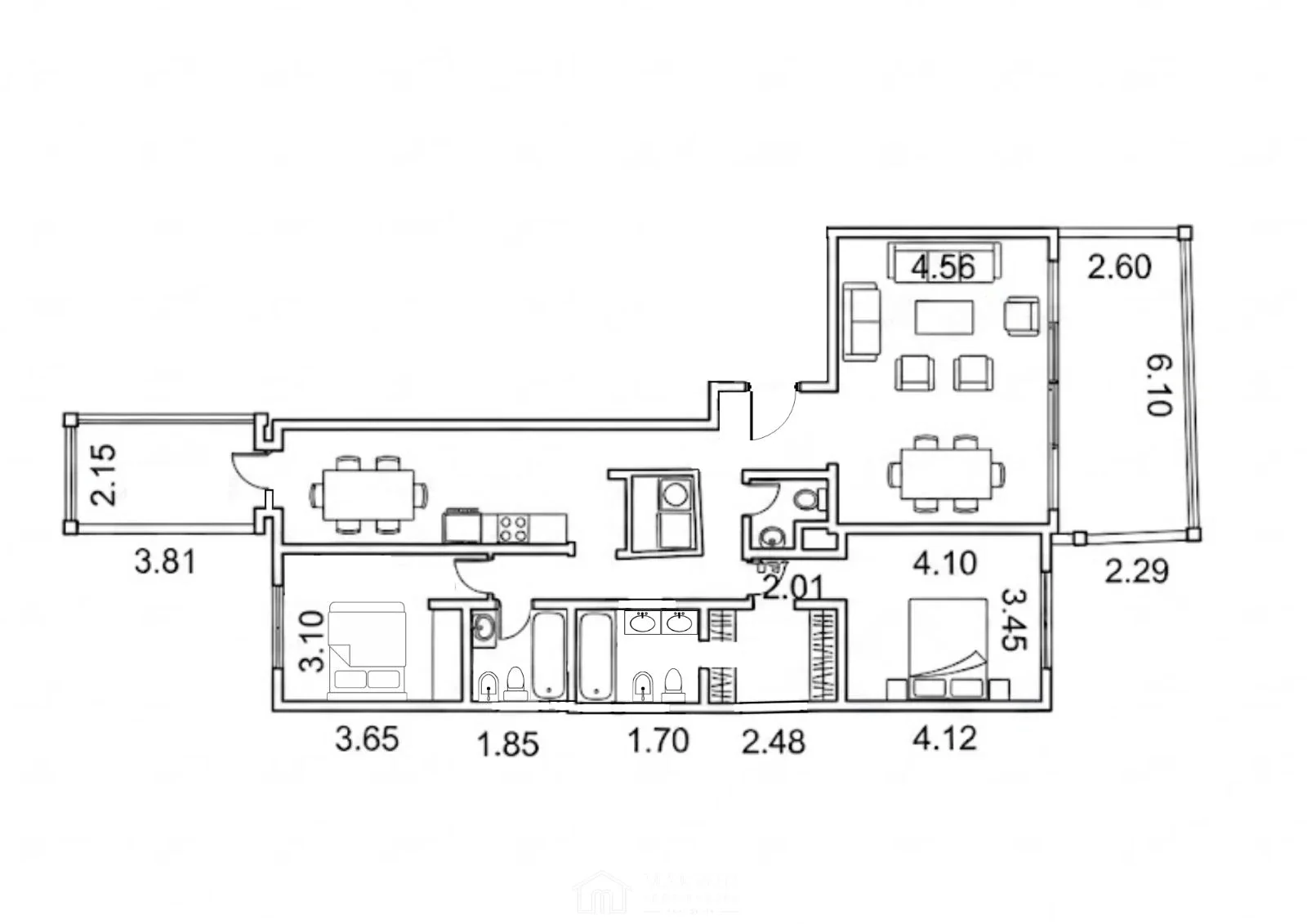 Chateau Puerto Madero | 2 Suites y 2 Cocheras - Imagen 2