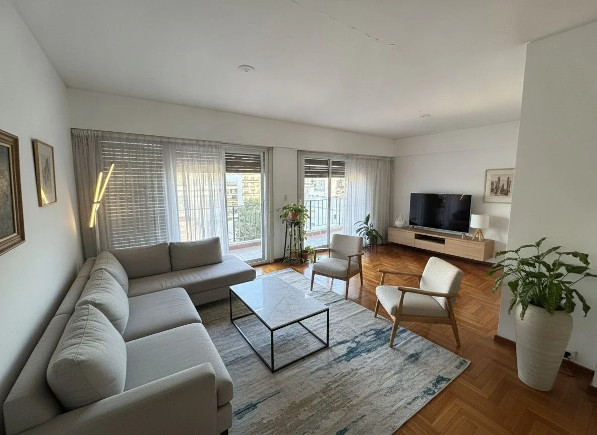 VENTA DPTO 4 AMB PISO ALTO CON BALCÓN, ESCRITORIO, COCHERA Y BAULERA - Imagen 1