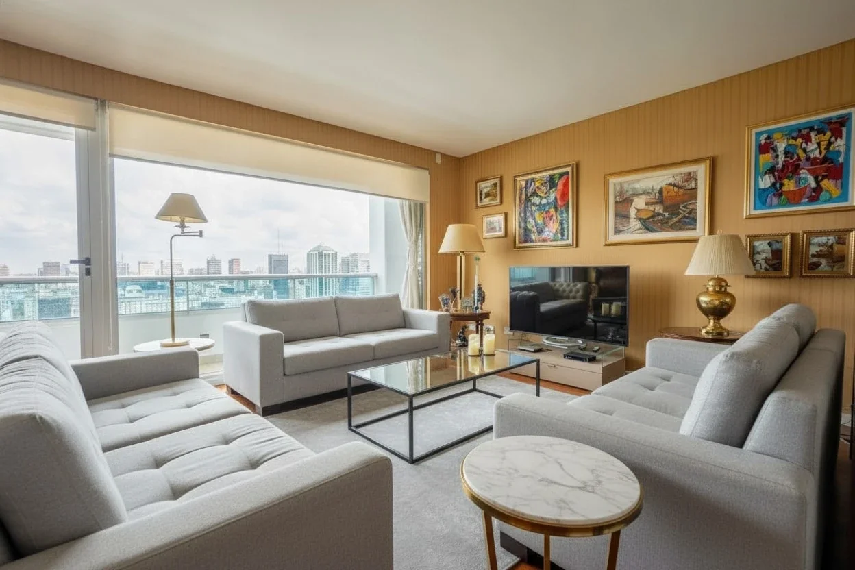 VENTA DPTO 3 AMB VISTA PANORÁMICA CON COCHERA- TORRE DE CATEGORÍA PUERTO MADERO - Imagen 2