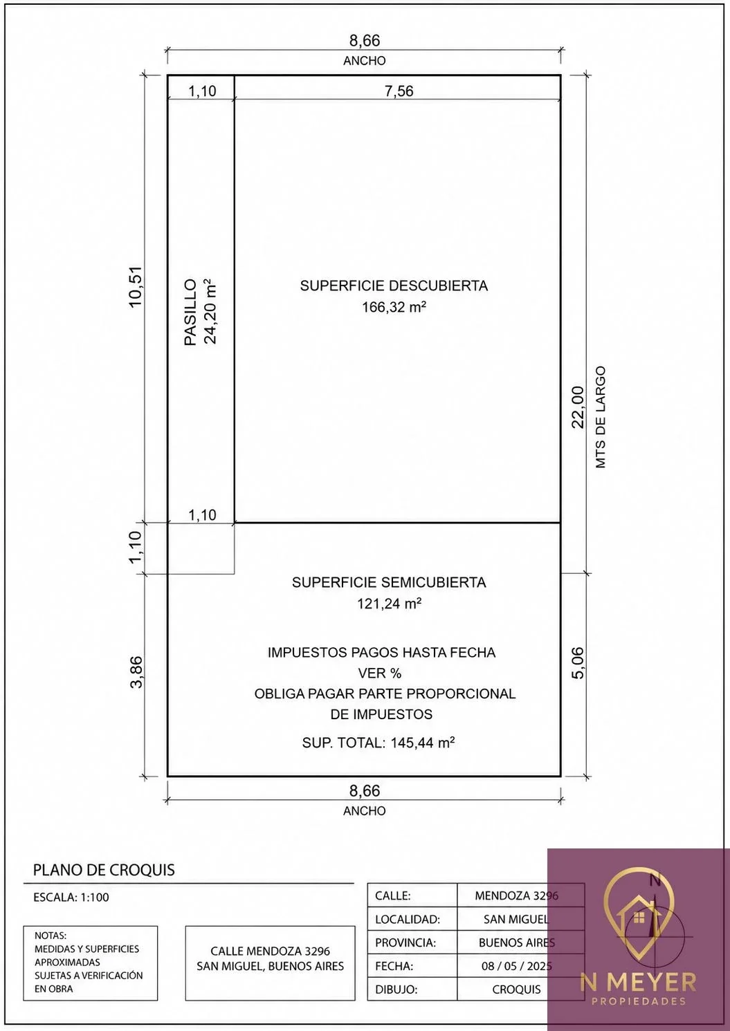 Lote con construcción - Imagen 2