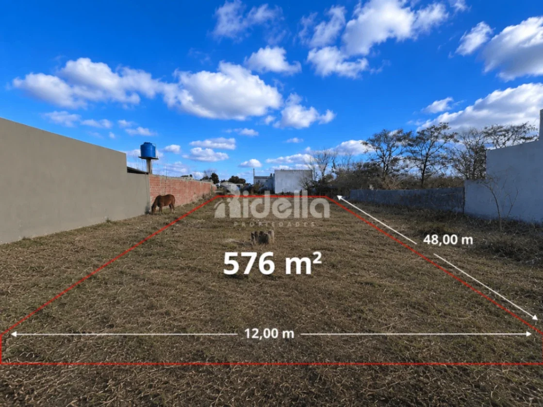 576 m² — lote 12×48 pavimentado con servicios — ESCRITURAR INMEDIATA - Imagen 1
