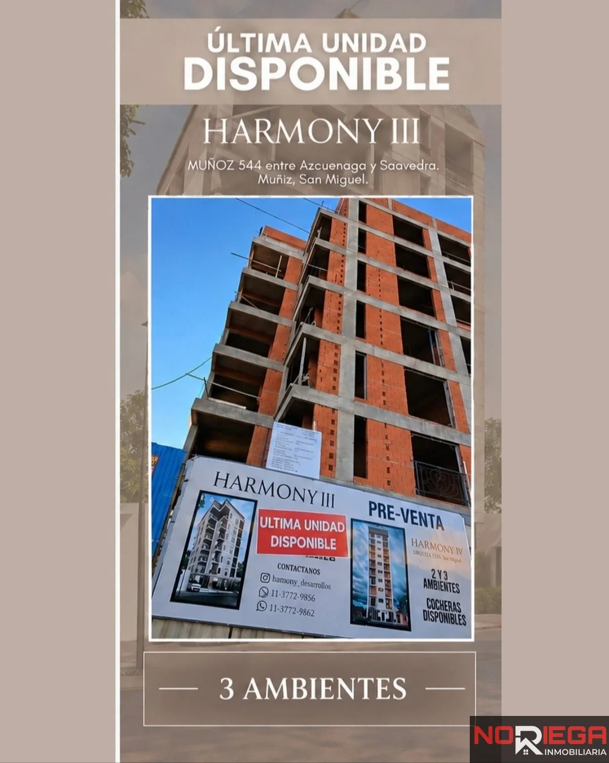 Departamento en venta c/ cochera en Muñiz - Imagen 1