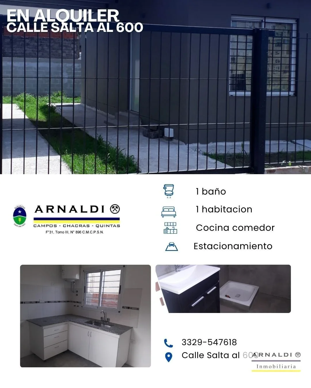 Casa en alquiler c/ cochera en Baradero - Imagen 1