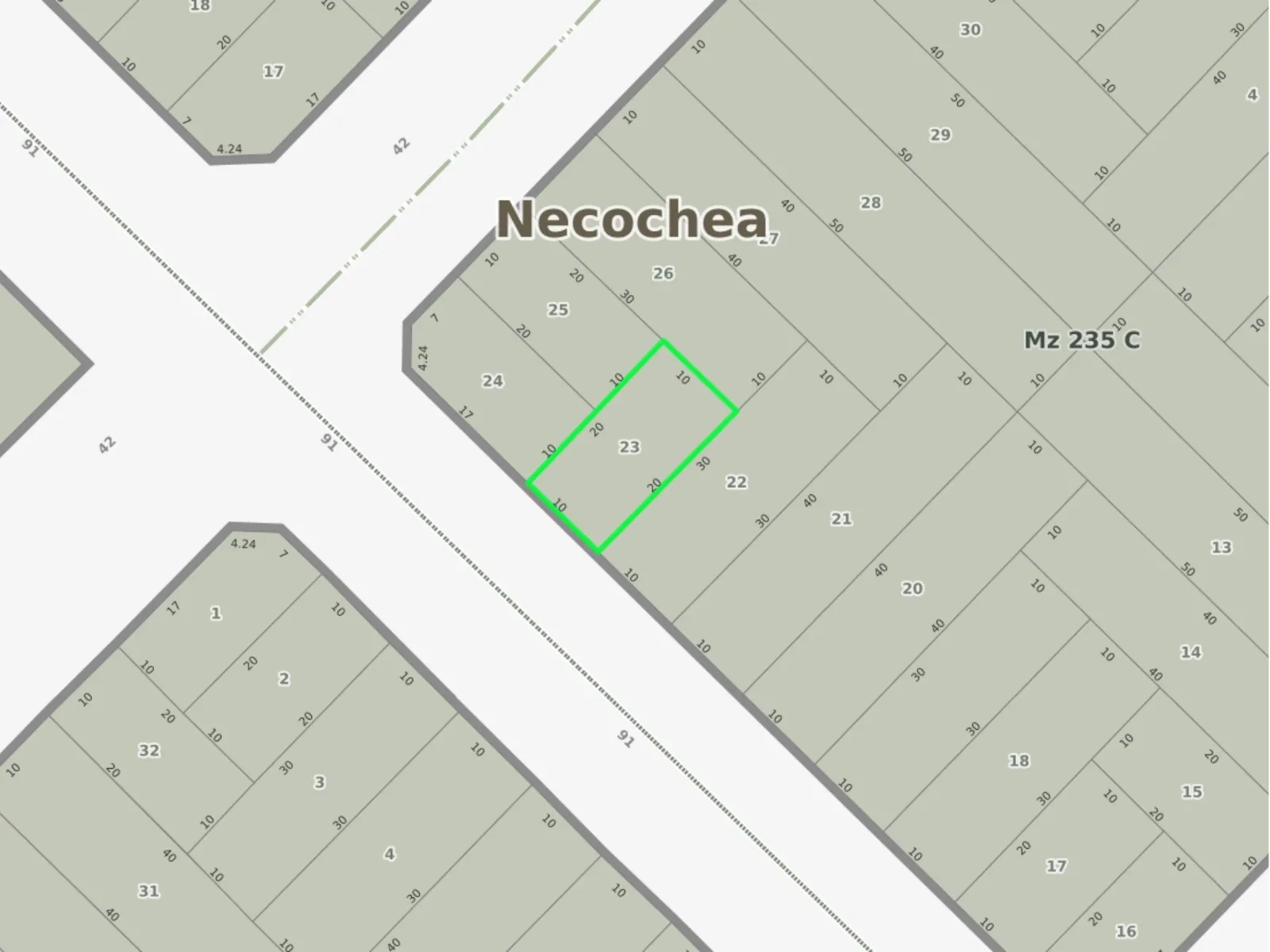 Terreno / Lote en venta de 200m2 ubicado en Necochea - Imagen 2