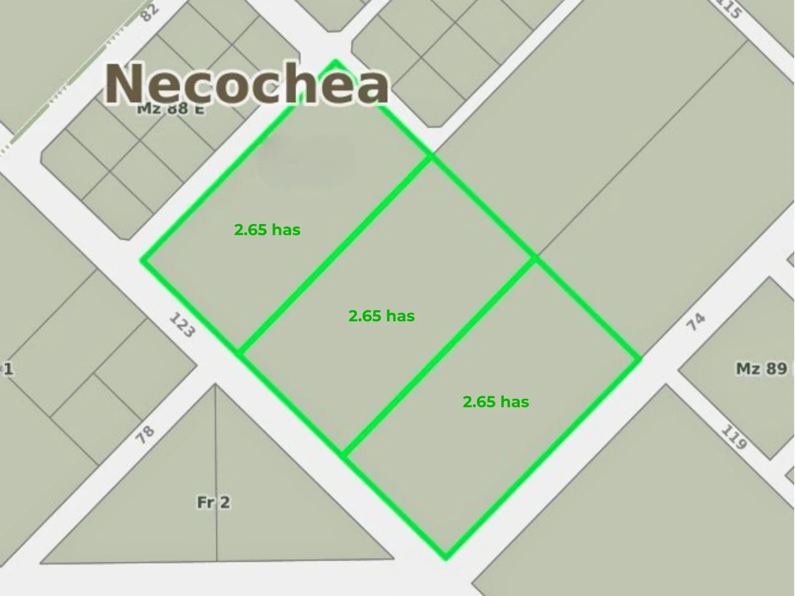 Terreno / Lote en venta de 2.65ha ubicado en Necochea - Imagen 2