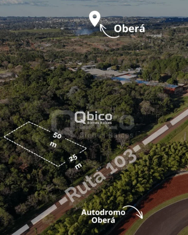 Terreno / Lote en venta de 1250m2 ubicado en Oberá - Imagen 1