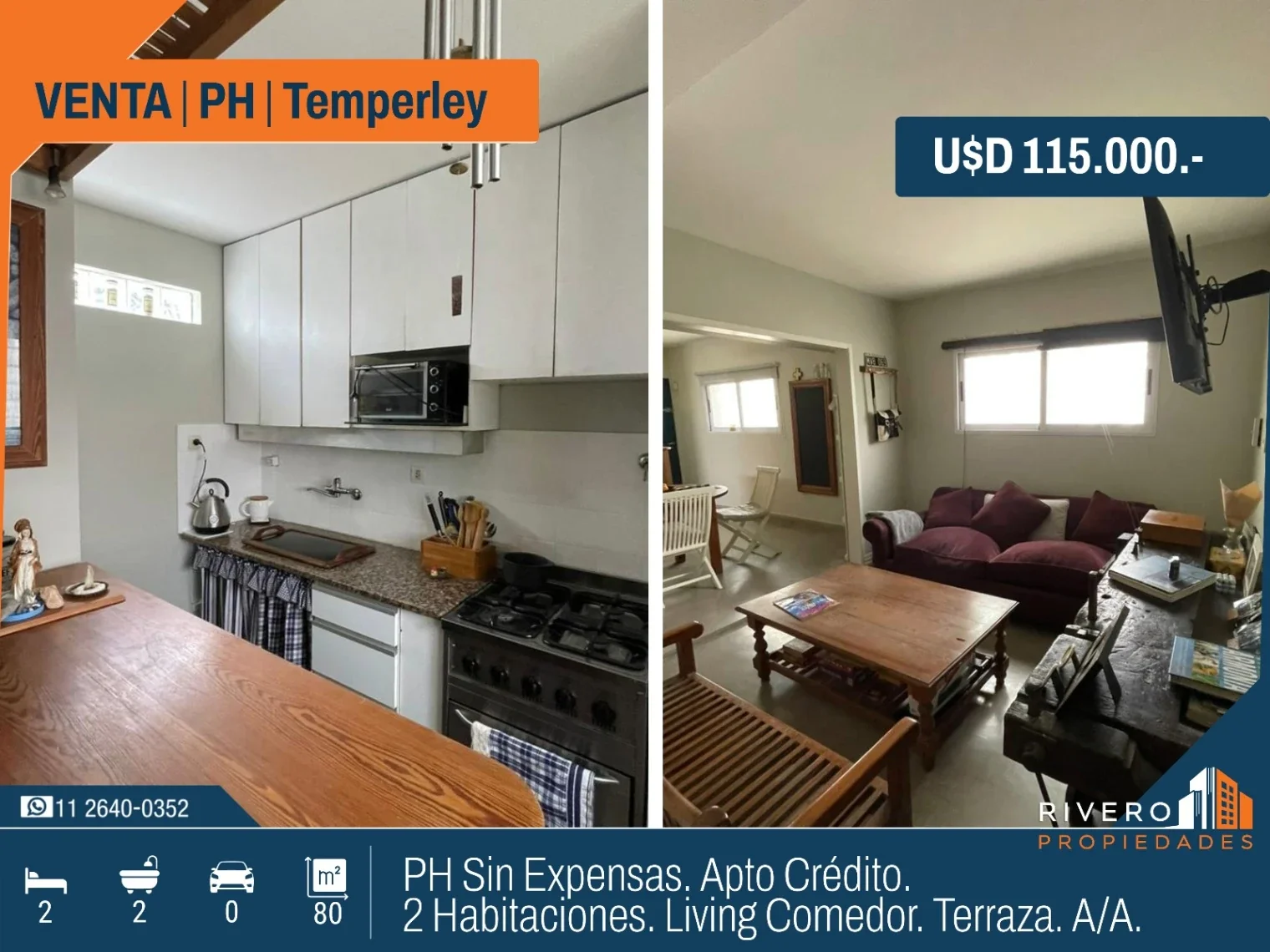 Venta Departamento PH Temperley 3 Habitaciones Sin Expensa - Imagen 1