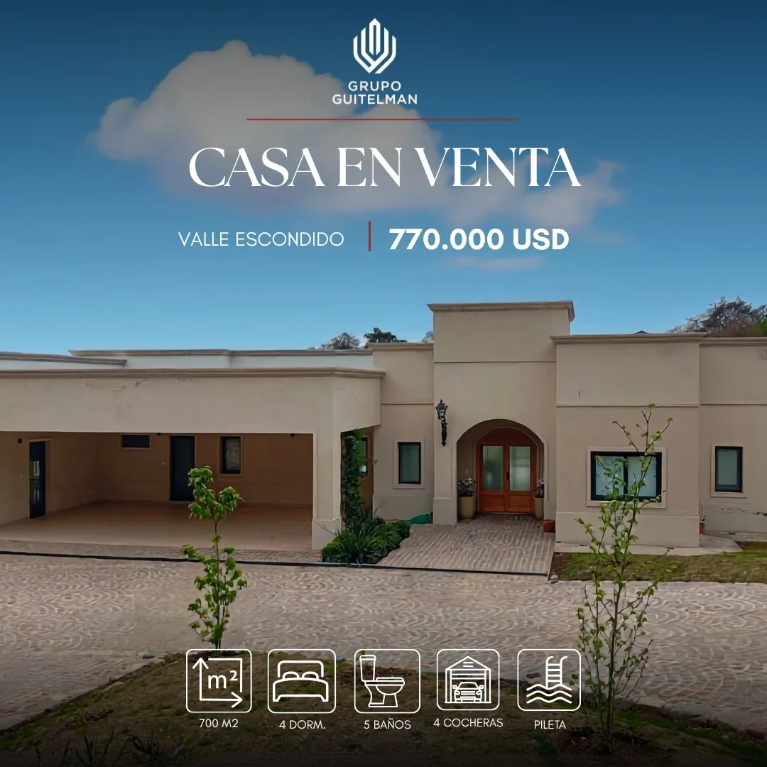 Casa en venta c/ cochera en Valle Escondido - Imagen 1