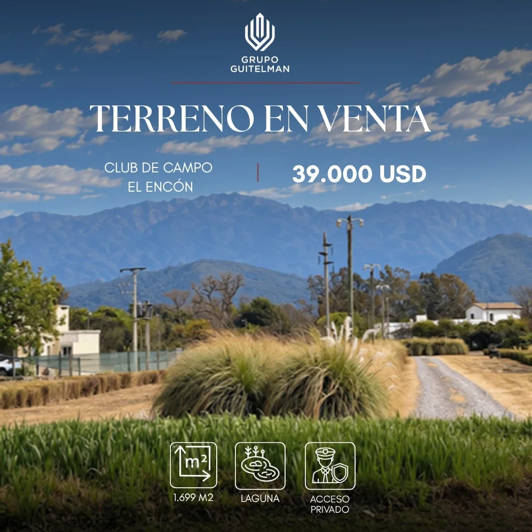 Terreno en venta de 1699m2 en Club de Campo El Encón, Salta - Imagen 1