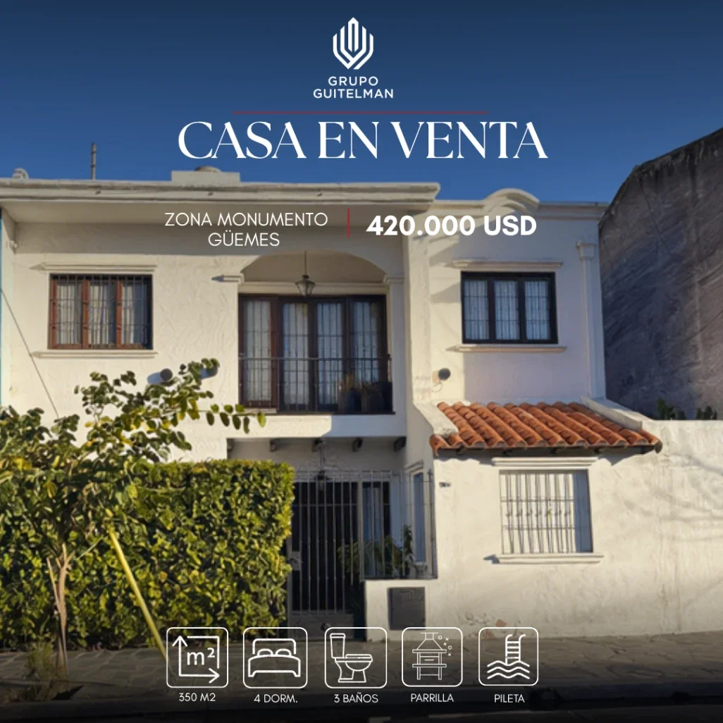 Casa en venta de 4 dormitorios con pileta en zona Monumento Güemes, Salta - Imagen 1