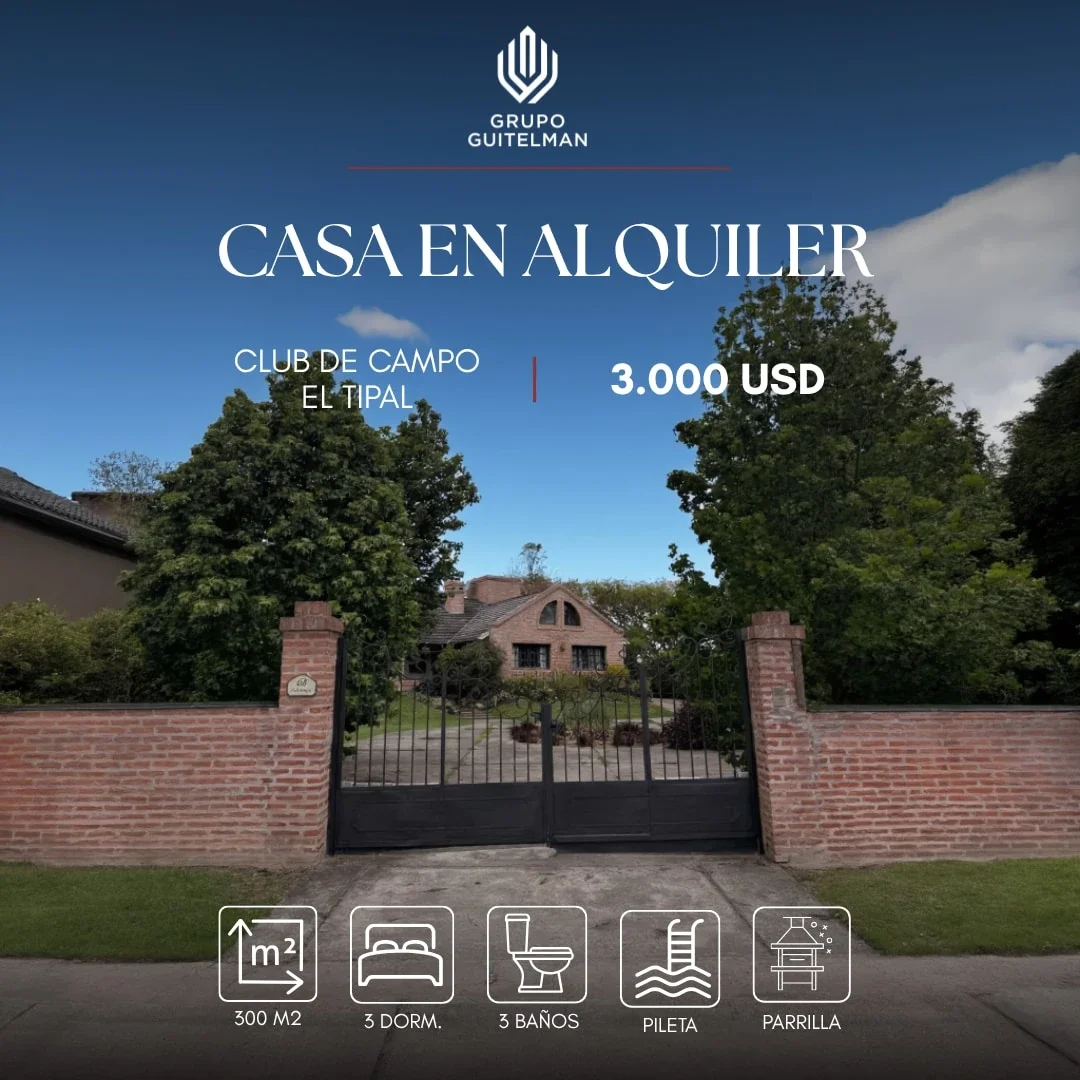 Casa en alquiler con pileta en Club de campo El Tipal, Salta - Imagen 1