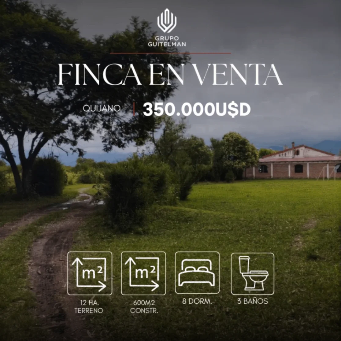 Finca en VENTA de 12 has. - Campo Quijano, Salta - Imagen 1