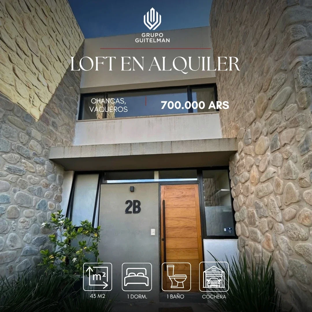 Loft en ALQUILER con cochera en Chancas, Vaqueros, Salta - Imagen 1