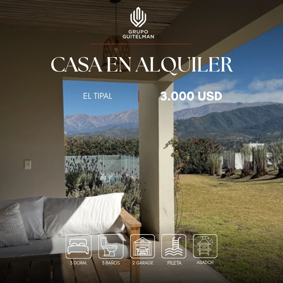 Casa en alquiler de 3 dormitorios en Club de campo El Tipal, Salta - Imagen 1
