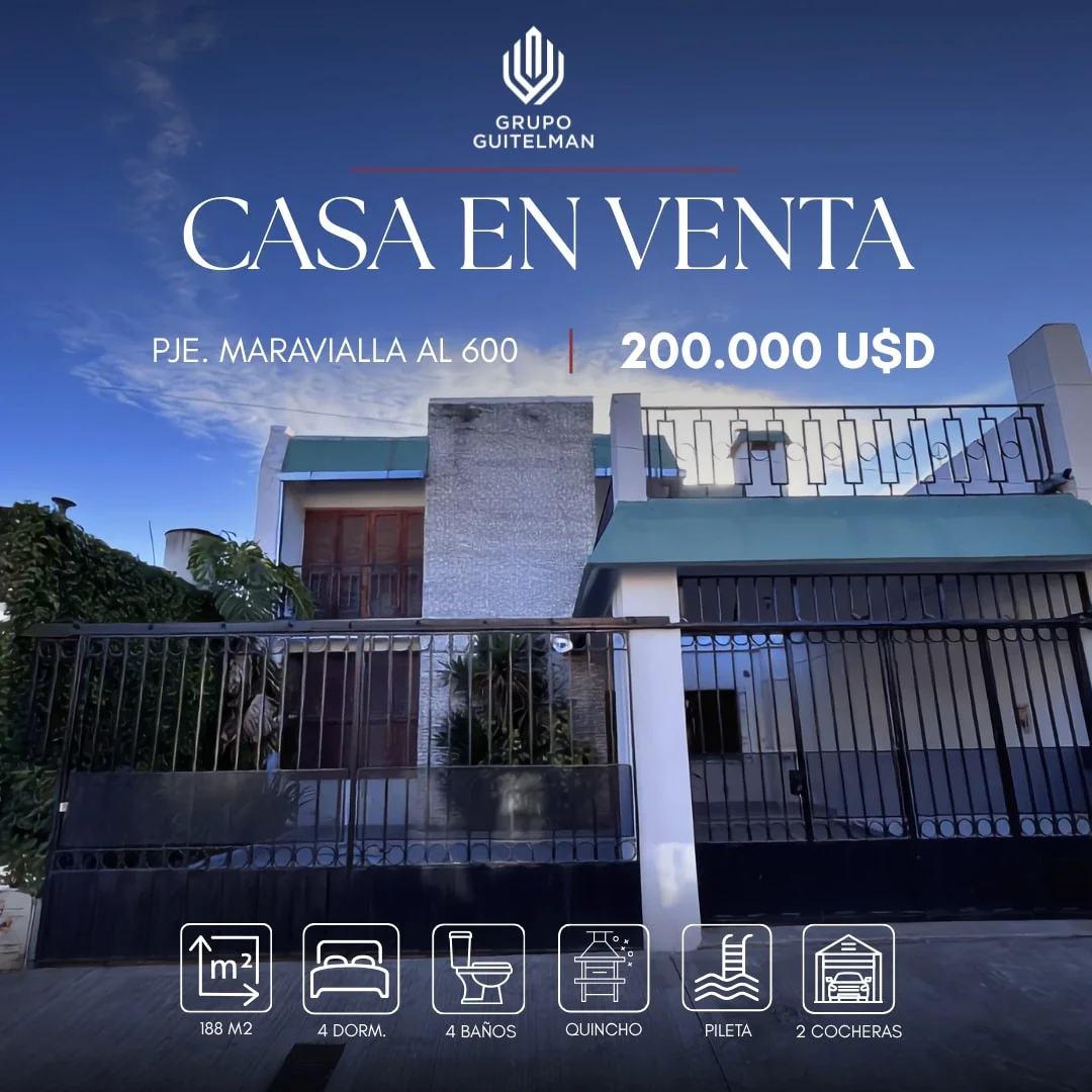 Casa en venta de 4 dorm. con pileta y cochera en Centro de Salta - Imagen 1