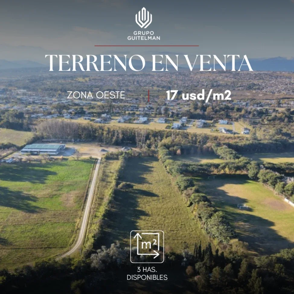 3 hectáreas en VENTA en Zona Oeste (17 usd/m2), Salta Capital - Imagen 1