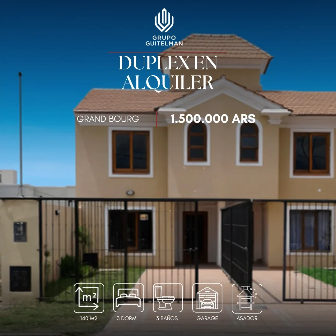 Dúplex en alquiler c/cochera en Grand Bourg, Salta - Imagen 1