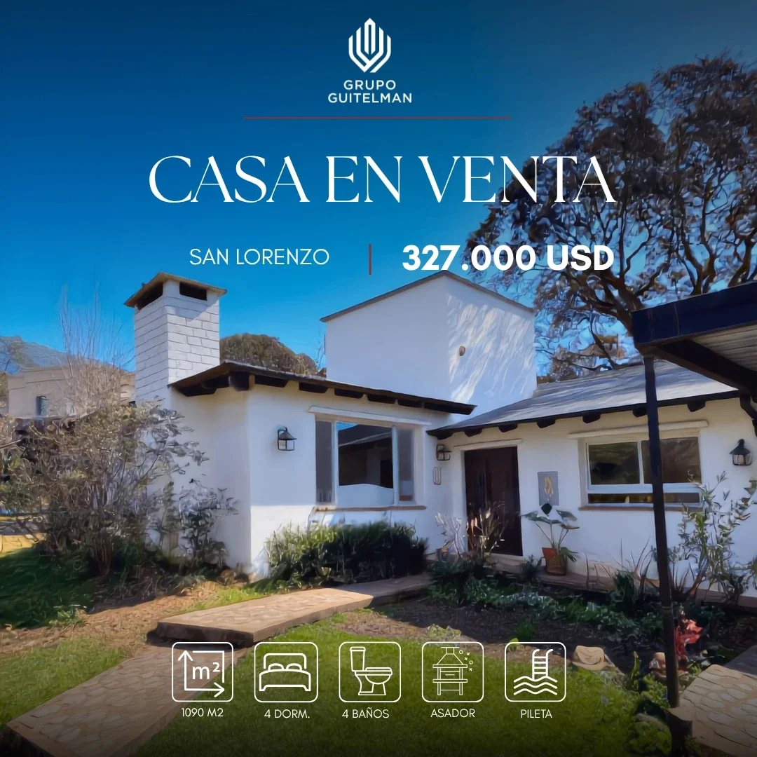 Casa en venta de 4 dormitorios c/pileta en San Lorenzo - Imagen 1