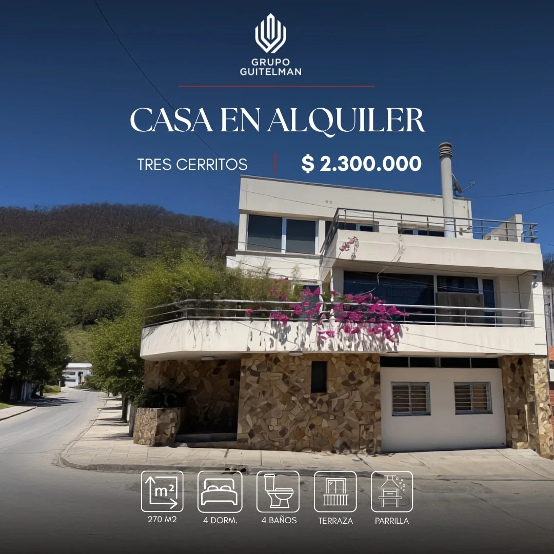 Casa en alquiler de 4 dormitorios en Tres Cerritos, Salta - Imagen 1