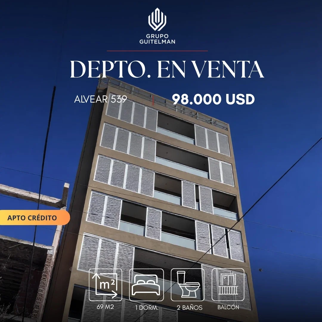Departamento en venta de 1 dormitorio con balcón en el Centro de Salta - Imagen 1