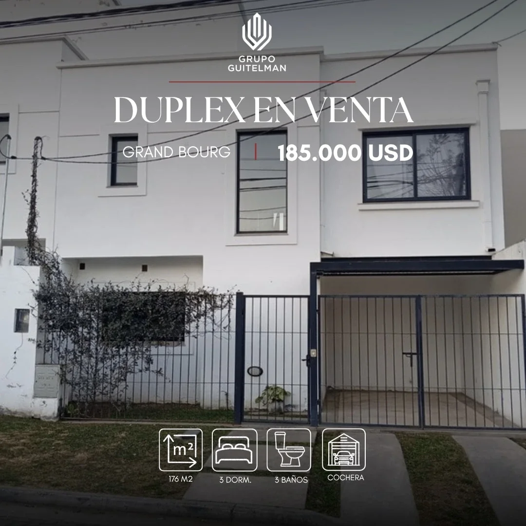 Dúplex en venta c/ cochera en Barrio Las Magdalenas, Grand Bourg - Imagen 1