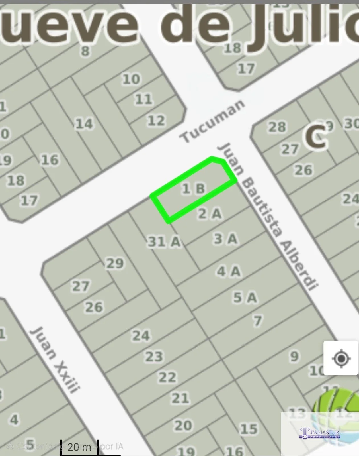 Terreno / Lote en venta de 373.16m2 ubicado en 9 de Julio - Imagen 4