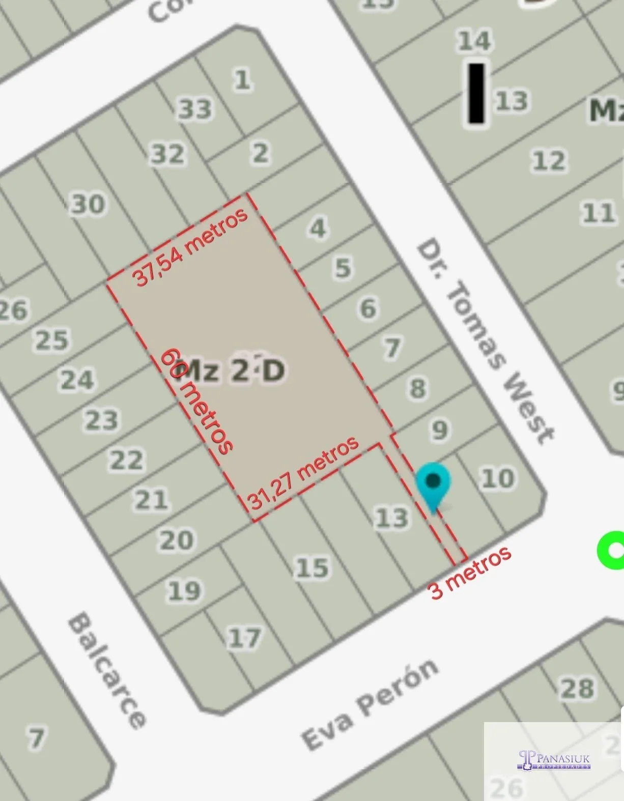 Terreno / Lote en venta de 2650m2 ubicado en 9 de Julio - Imagen 2